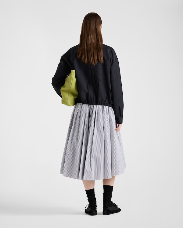 Striped poplin skirt Striped poplin skirt