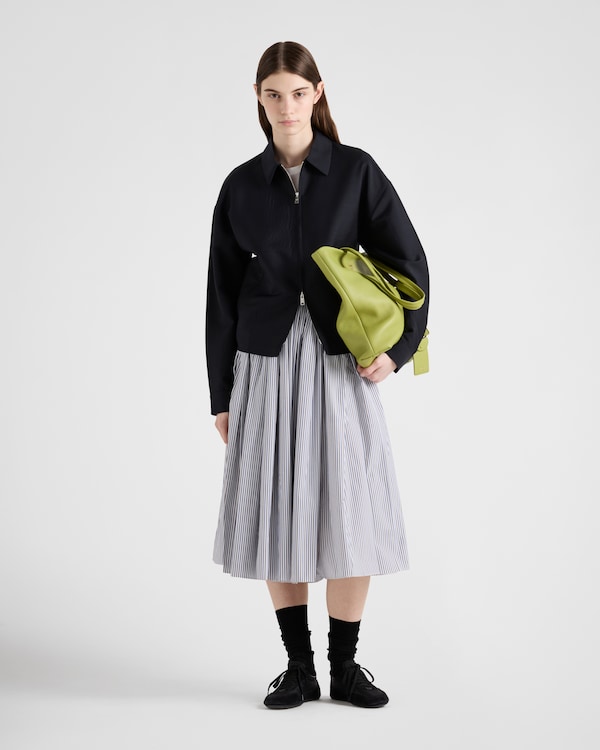 Striped poplin skirt Striped poplin skirt