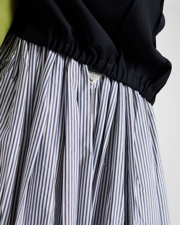 Striped poplin skirt Striped poplin skirt