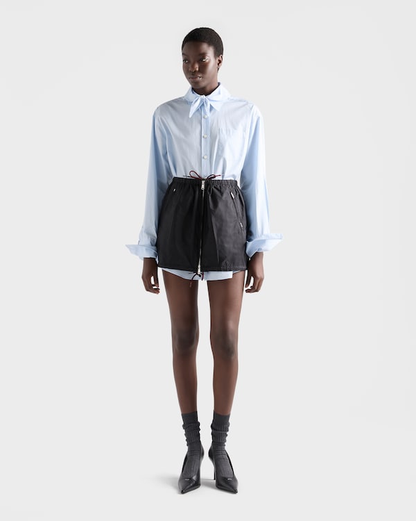 Minifalda de Re-Nylon ligero - Negro Minifalda de Re-Nylon ligero - Negro
