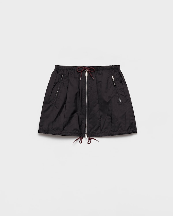 Minifalda de Re-Nylon ligero - Negro Minifalda de Re-Nylon ligero - Negro
