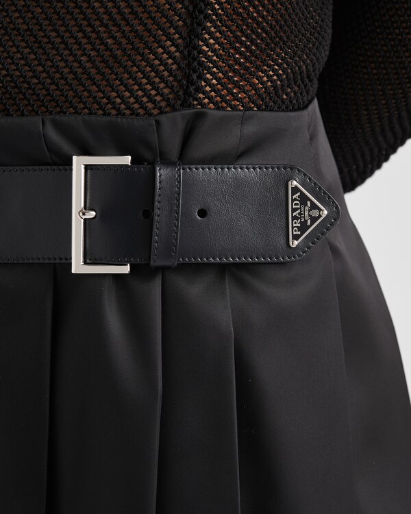 Gonna plissé in Re-Nylon con fibbia Gonna plissé in Re-Nylon con fibbia