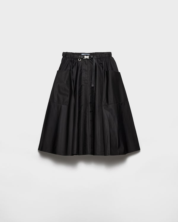 Re-Nylon circle skirt - Black Re-Nylon circle skirt - Black