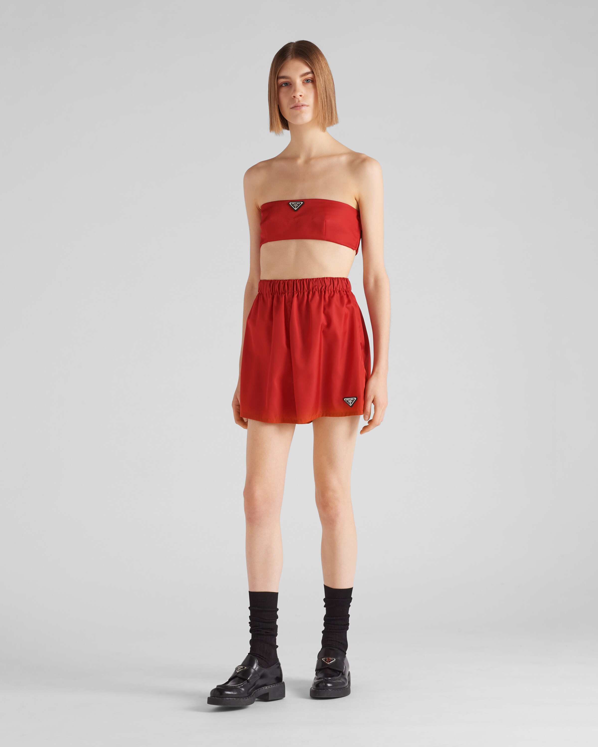 Red prada shorts Clearance