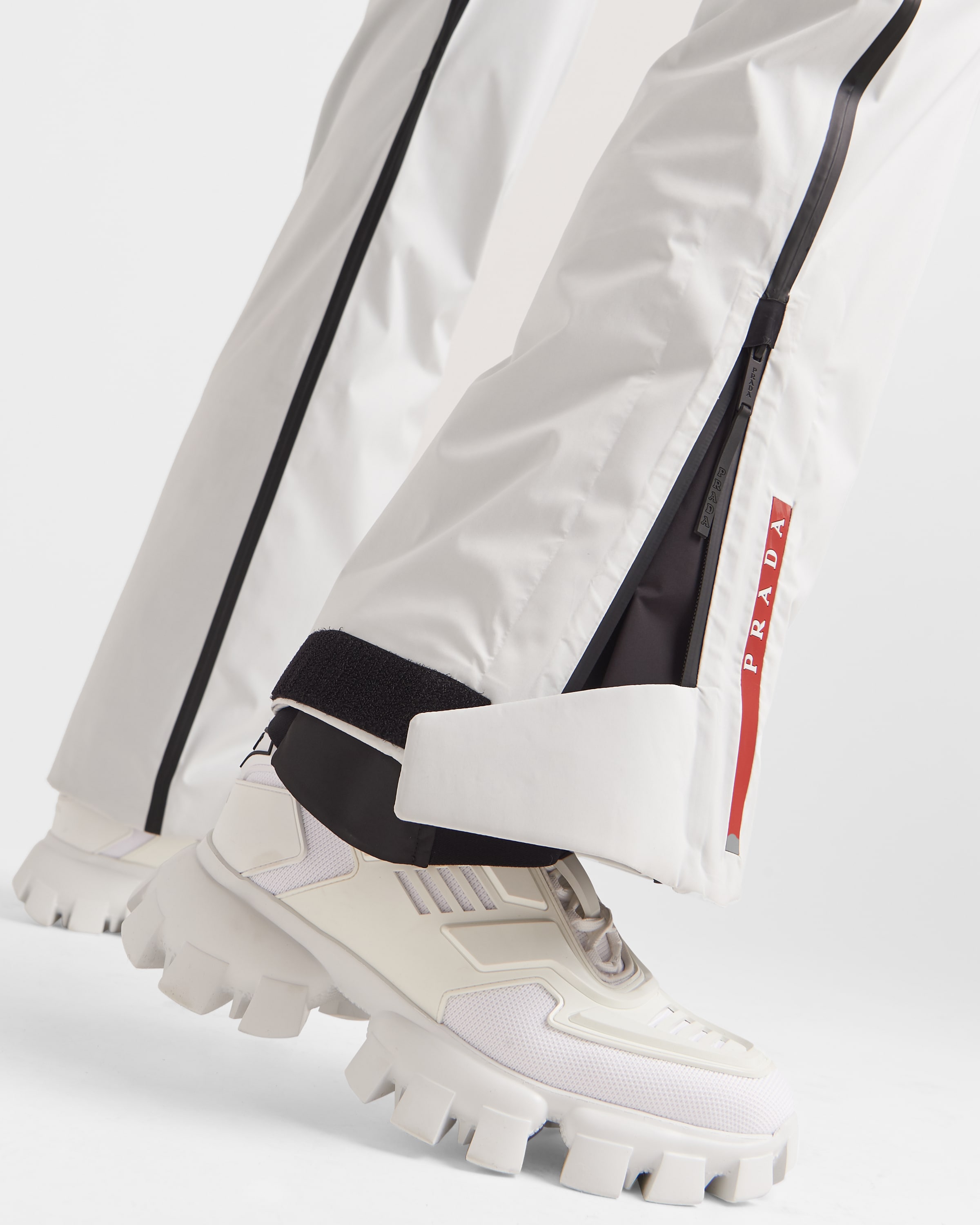 Shop Prada Skihose Aus Extreme-tex-stretch In Chalk White