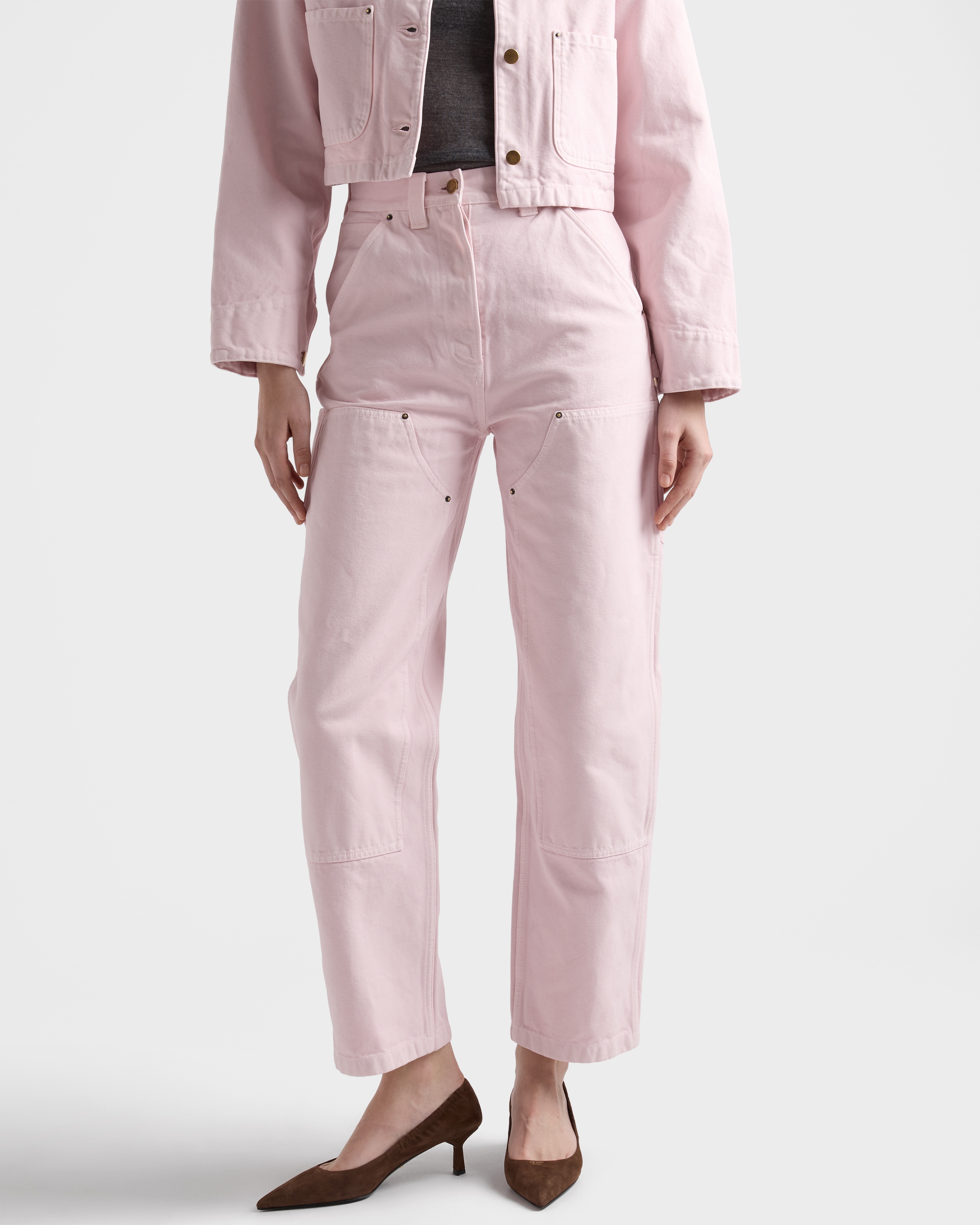 Pink Canvas Pants | PRADA