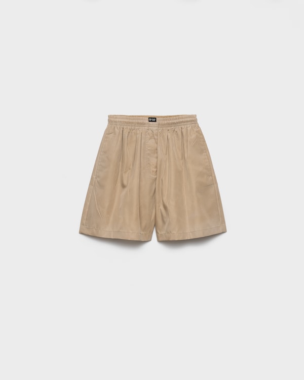 워시드 리나일론 쇼츠 - 카멜 브라운 워시드 리나일론 쇼츠 - 카멜 브라운
