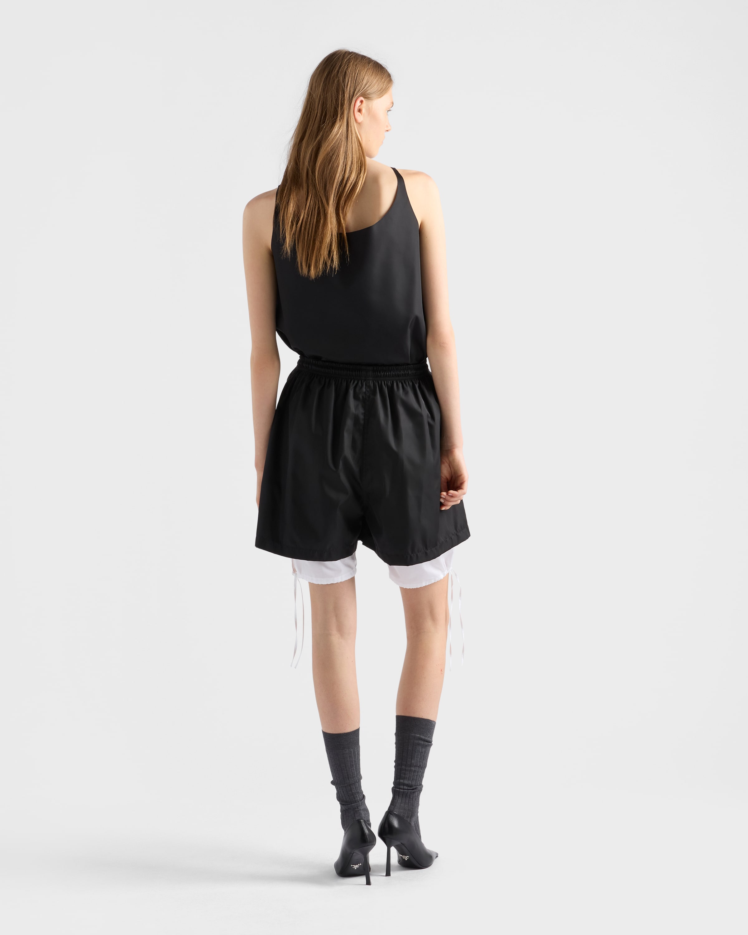 Black Re-nylon Shorts | PRADA - United States