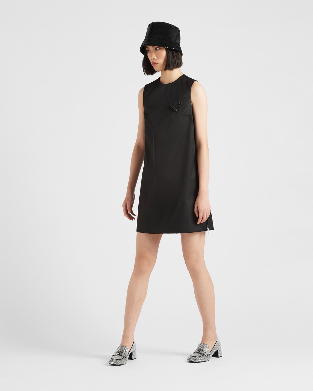Black Re-Nylon mini-dress | Prada