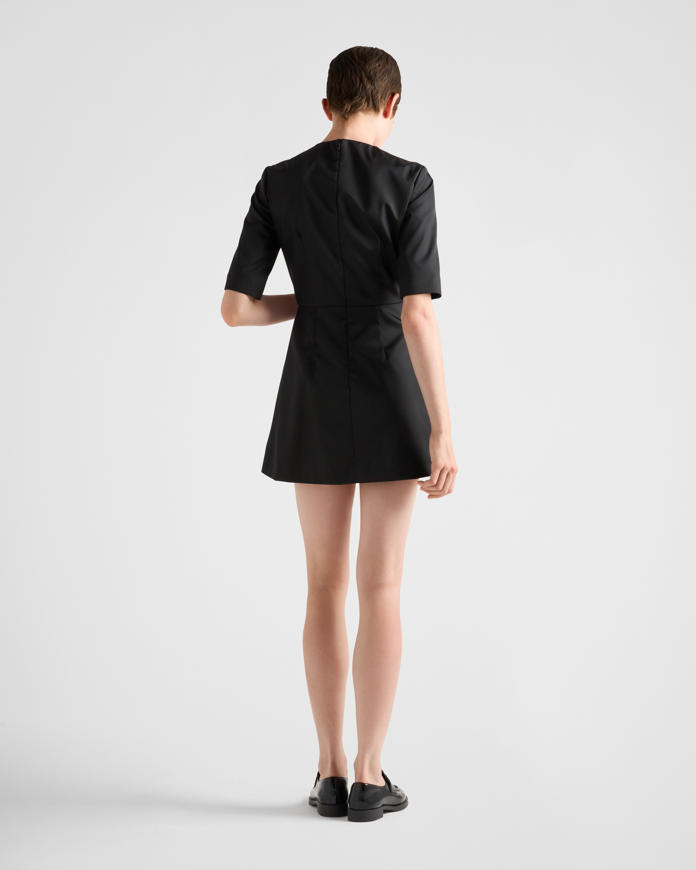 Black Re-nylon Mini-dress | PRADA