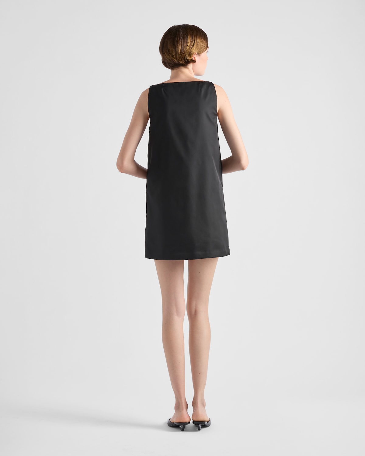 Short Black Dress In Re-Nylon main image 1