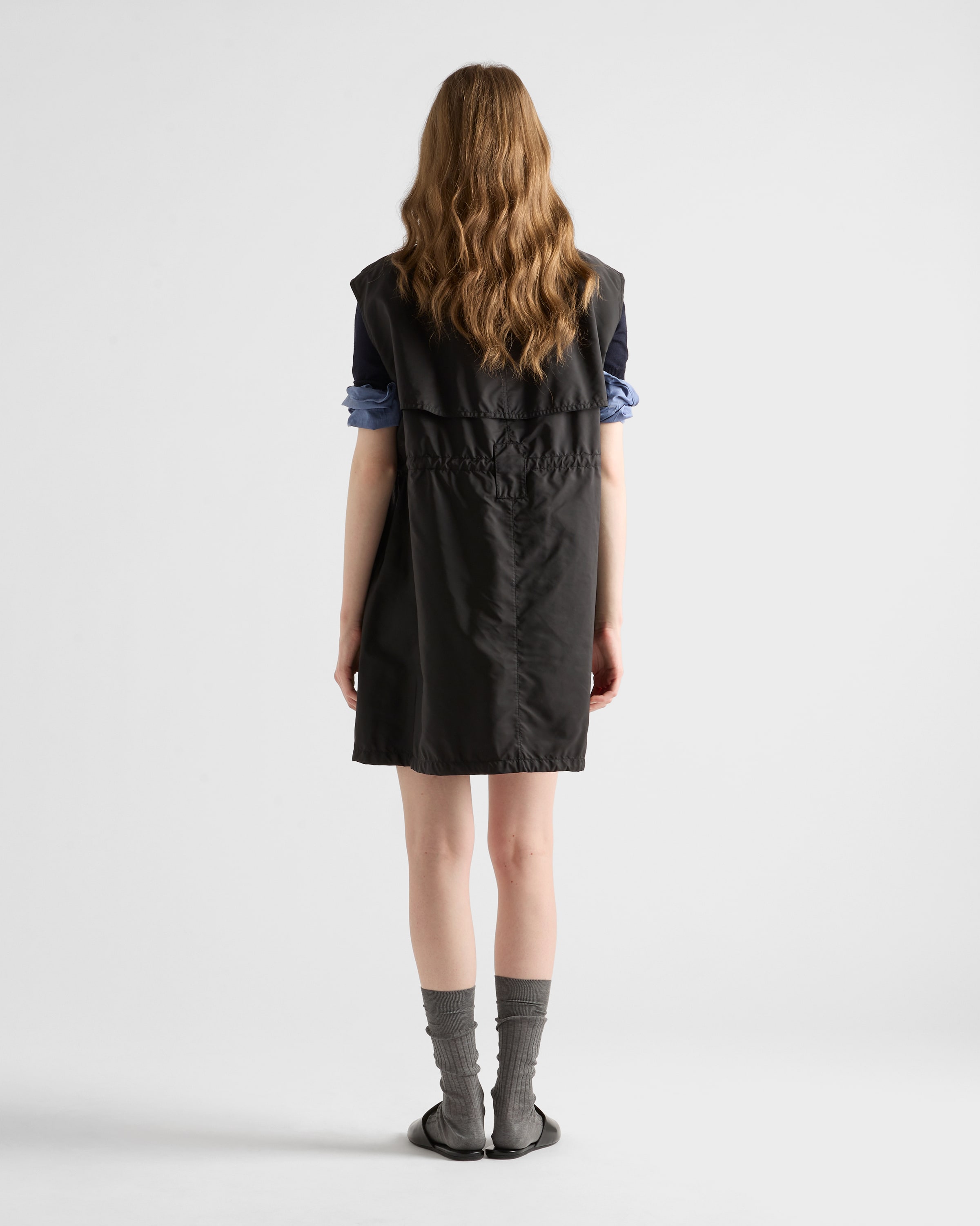 Black Re-nylon Mini-dress | PRADA