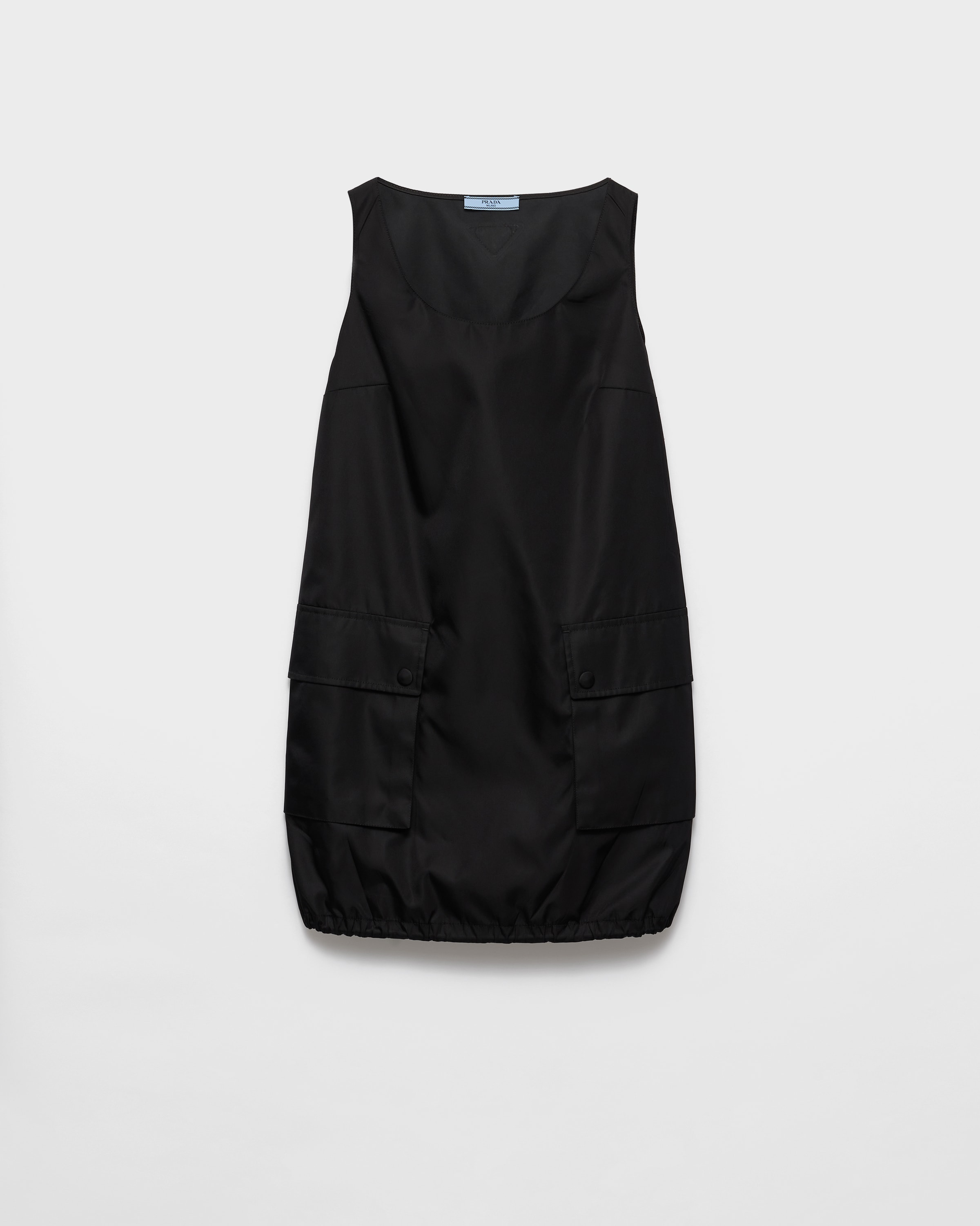 Black Sleeveless Re-nylon Dress | PRADA