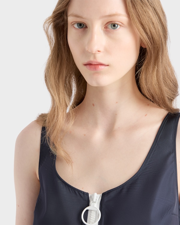 Re-Nylon mini-dress - Blue Re-Nylon mini-dress - Blue