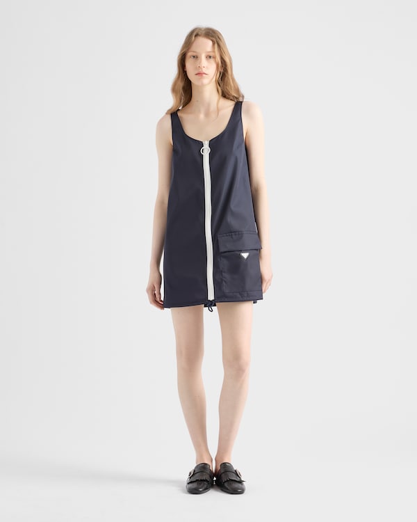 Re-Nylon mini-dress - Blue Re-Nylon mini-dress - Blue