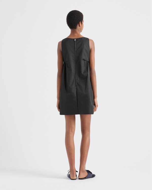 Re-Nylon mini-dress - Black Re-Nylon mini-dress - Black