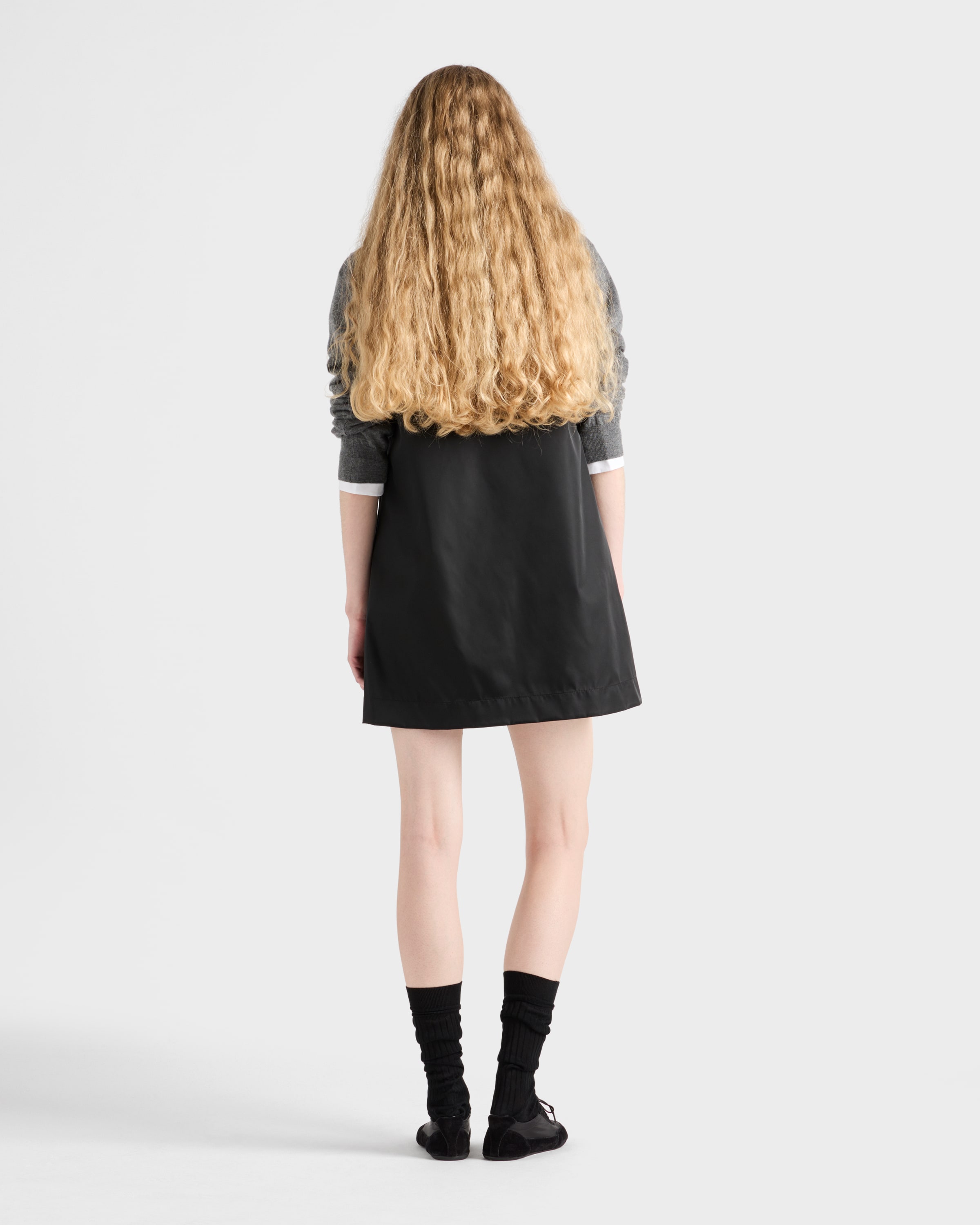 Black Re-nylon Mini-dress | PRADA
