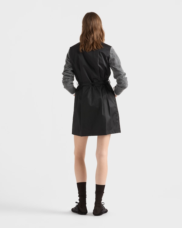 Re-Nylon ミニドレス - ブラック Re-Nylon ミニドレス - ブラック