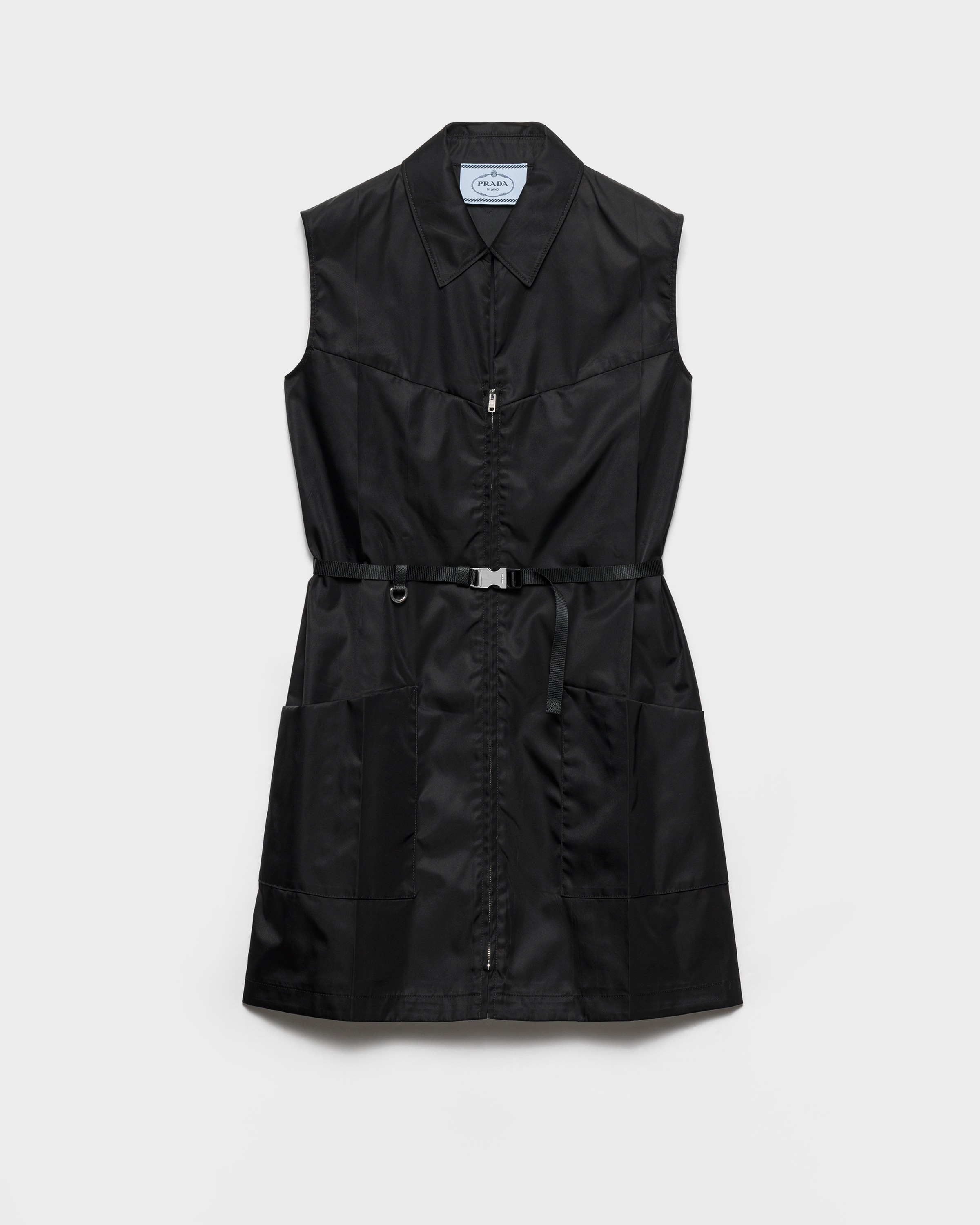 Black Re-Nylon mini-dress | PRADA - United States