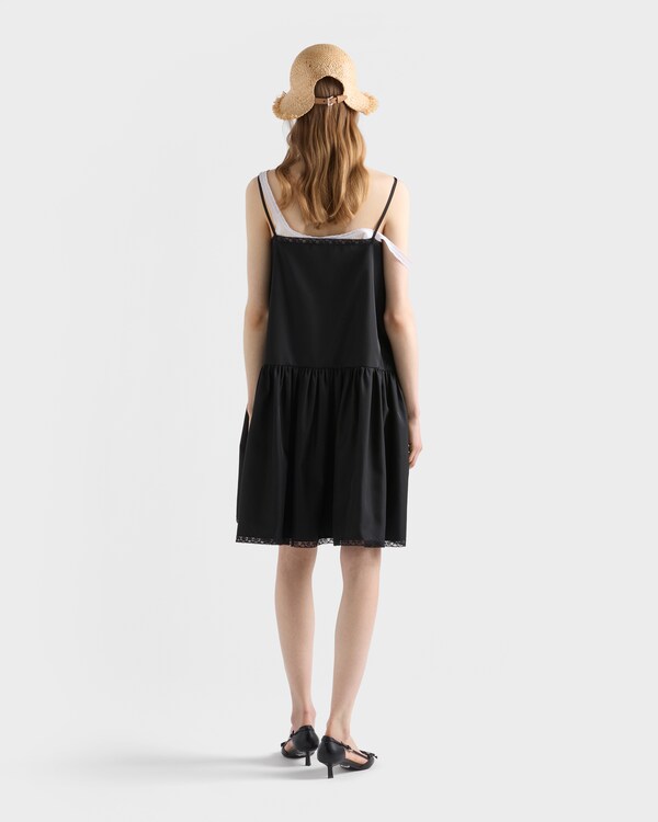 Re-Nylon mini-dress - Black Re-Nylon mini-dress - Black