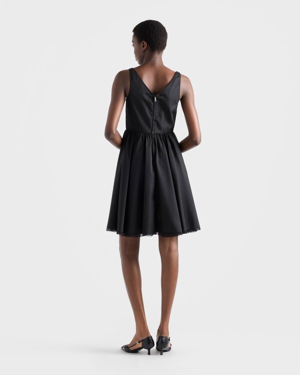 Re-Nylon mini-dress - Black Re-Nylon mini-dress - Black