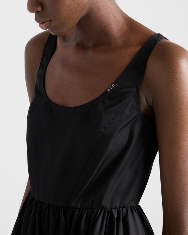 Re-Nylon mini-dress - Black Re-Nylon mini-dress - Black