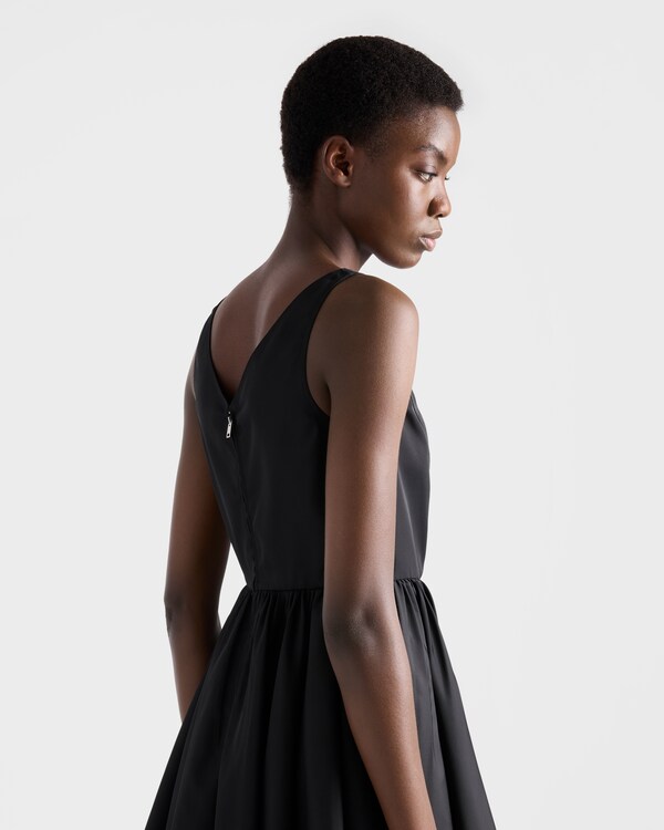 Re-Nylon mini-dress - Black Re-Nylon mini-dress - Black