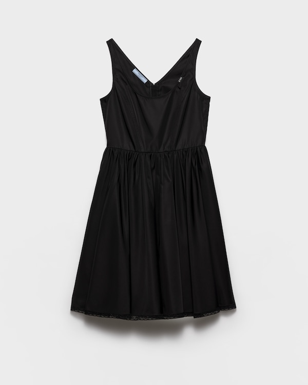 Re-Nylon mini-dress - Black Re-Nylon mini-dress - Black