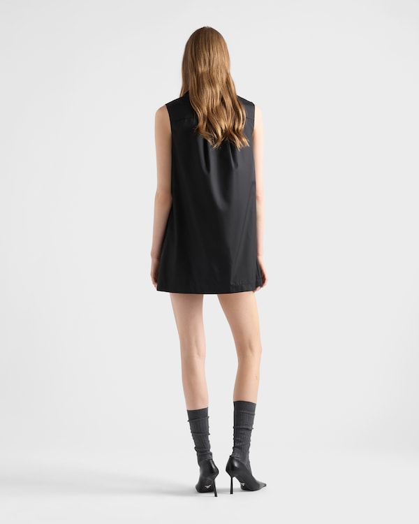 Sleeveless Re-Nylon dress - Black Sleeveless Re-Nylon dress - Black