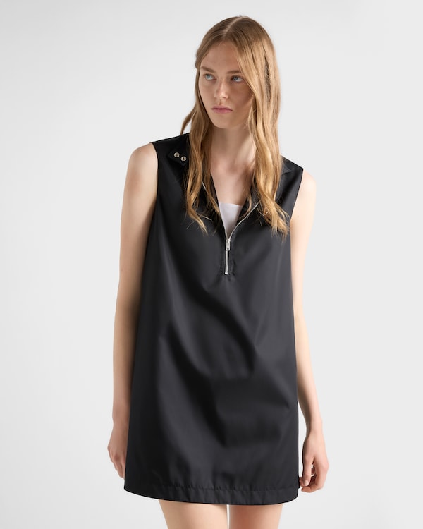 Sleeveless Re-Nylon dress - Black Sleeveless Re-Nylon dress - Black