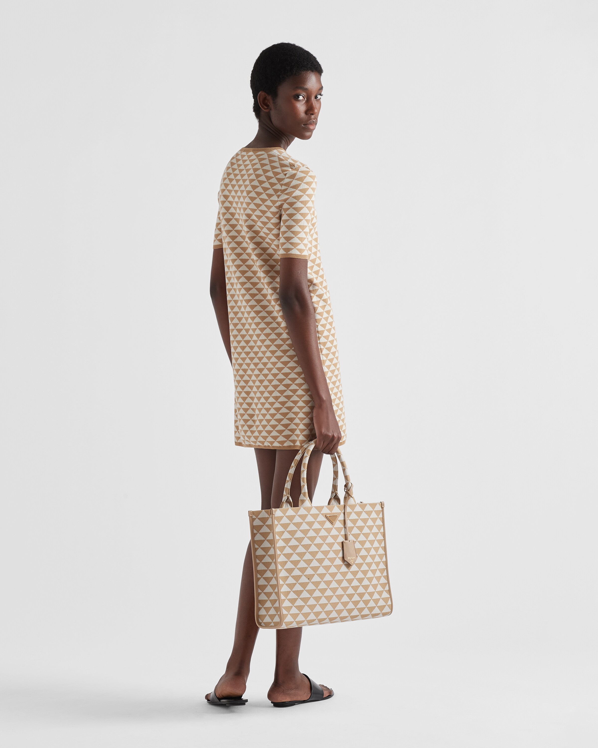 Prada top jacquard dress