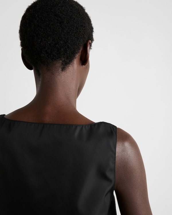 Re-Nylon mini-dress - Black Re-Nylon mini-dress - Black