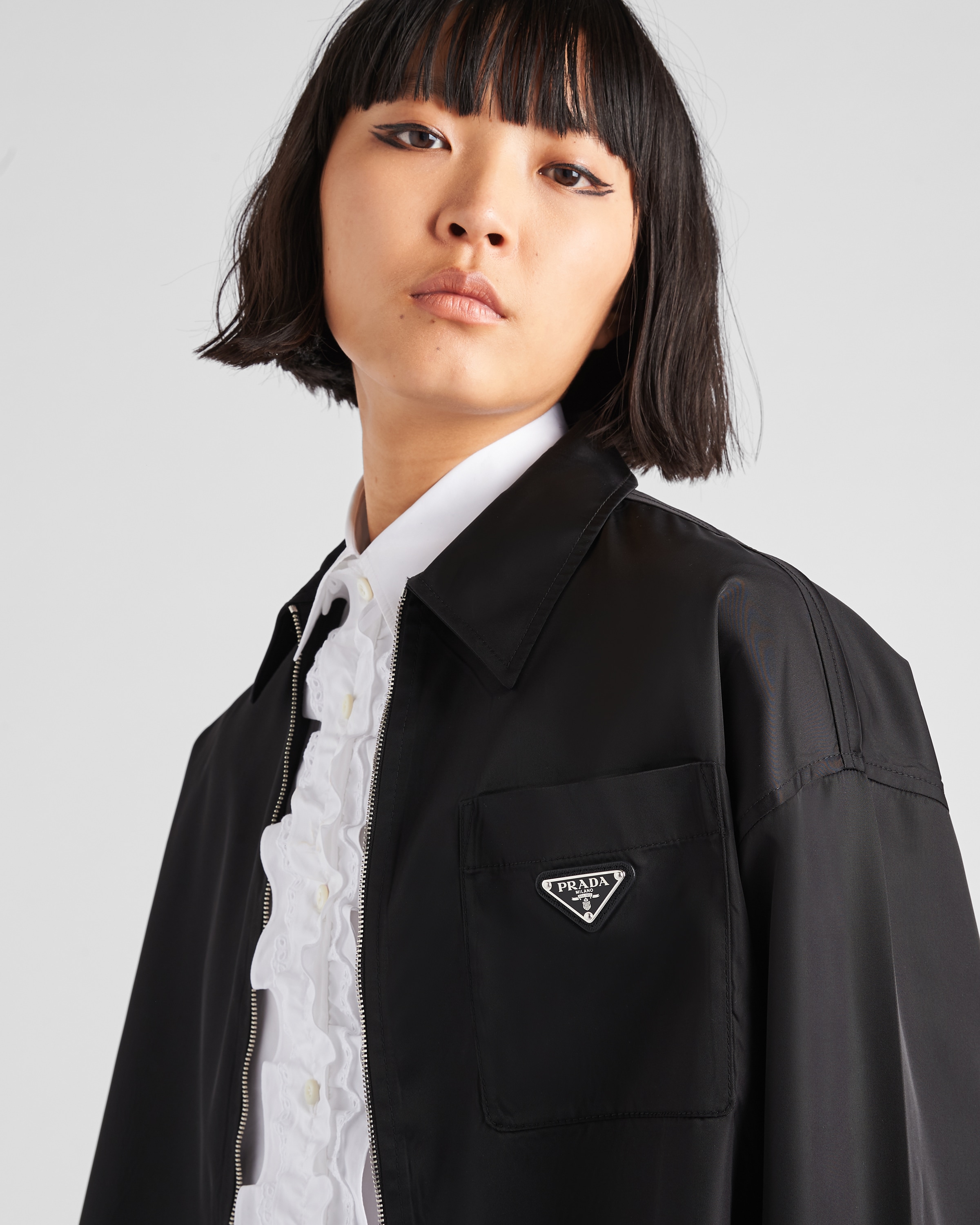 Prada gabardine coat sale
