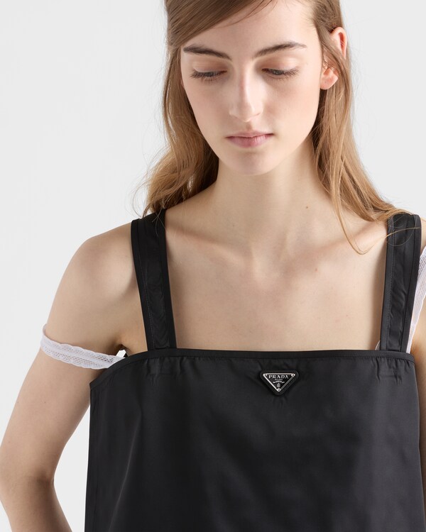 Re-Nylon top - Black Re-Nylon top - Black