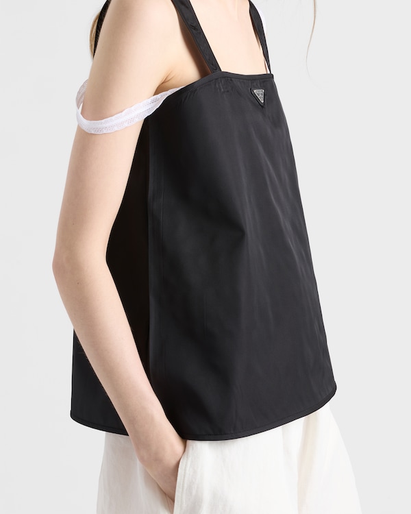 Re-Nylon top - Black Re-Nylon top - Black