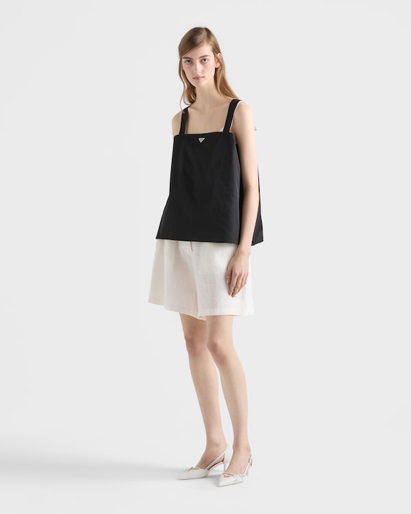Re-Nylon top - Black Re-Nylon top - Black