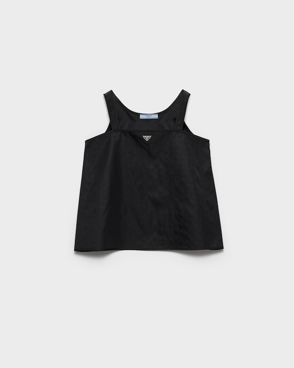 Re-Nylon top - Black Re-Nylon top - Black