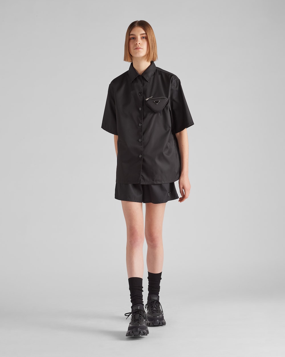 Prada gabardine shirt clearance