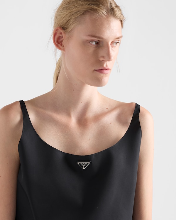 Re-Nylon tank top - Black Re-Nylon tank top - Black