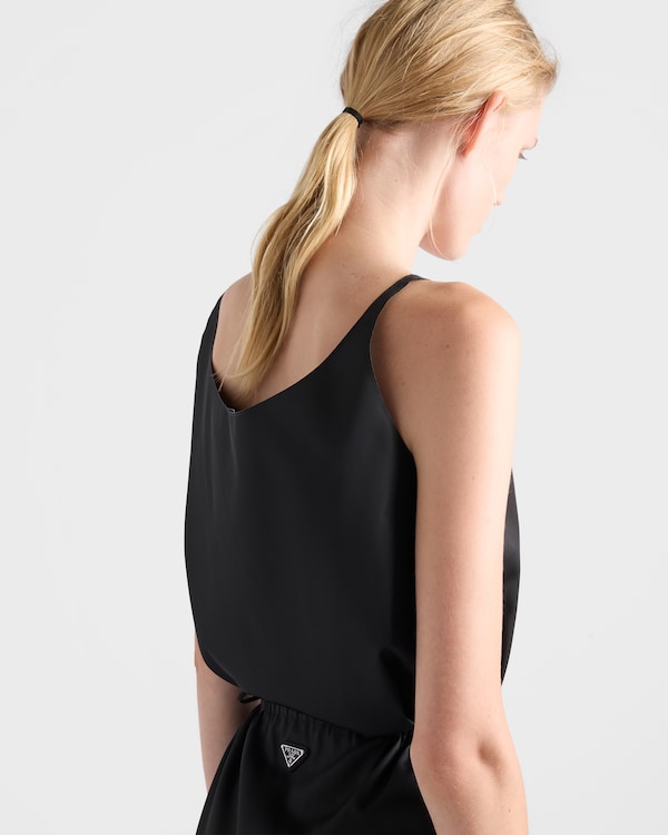 Re-Nylon tank top - Black Re-Nylon tank top - Black