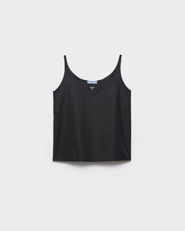 Re-Nylon tank top - Black Re-Nylon tank top - Black