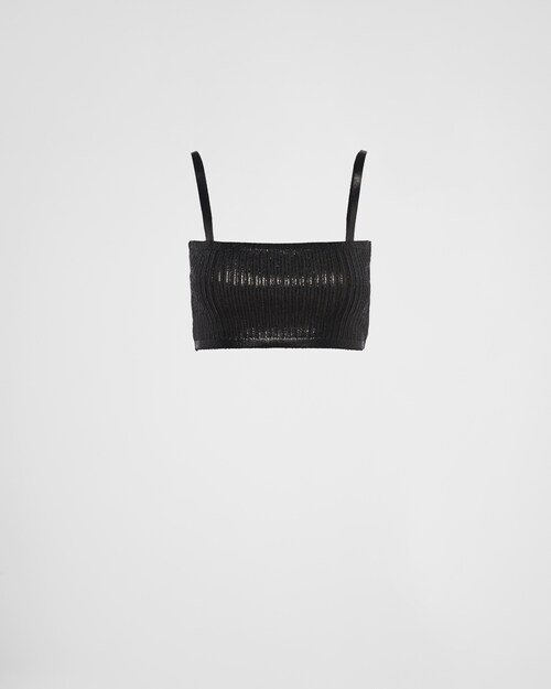 Prada توب قصير لوريكس 1