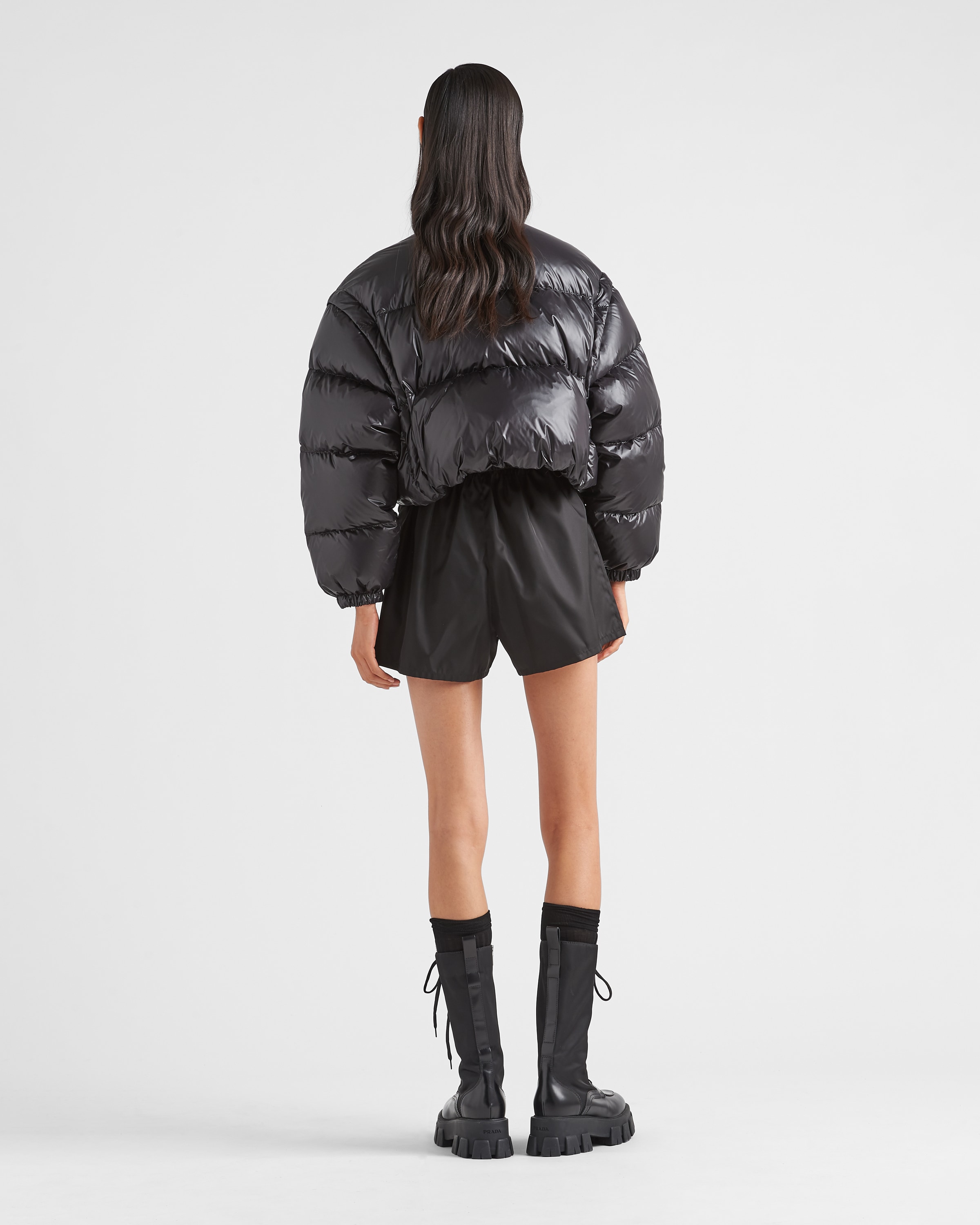 Prada nylon jacket women's hot sale