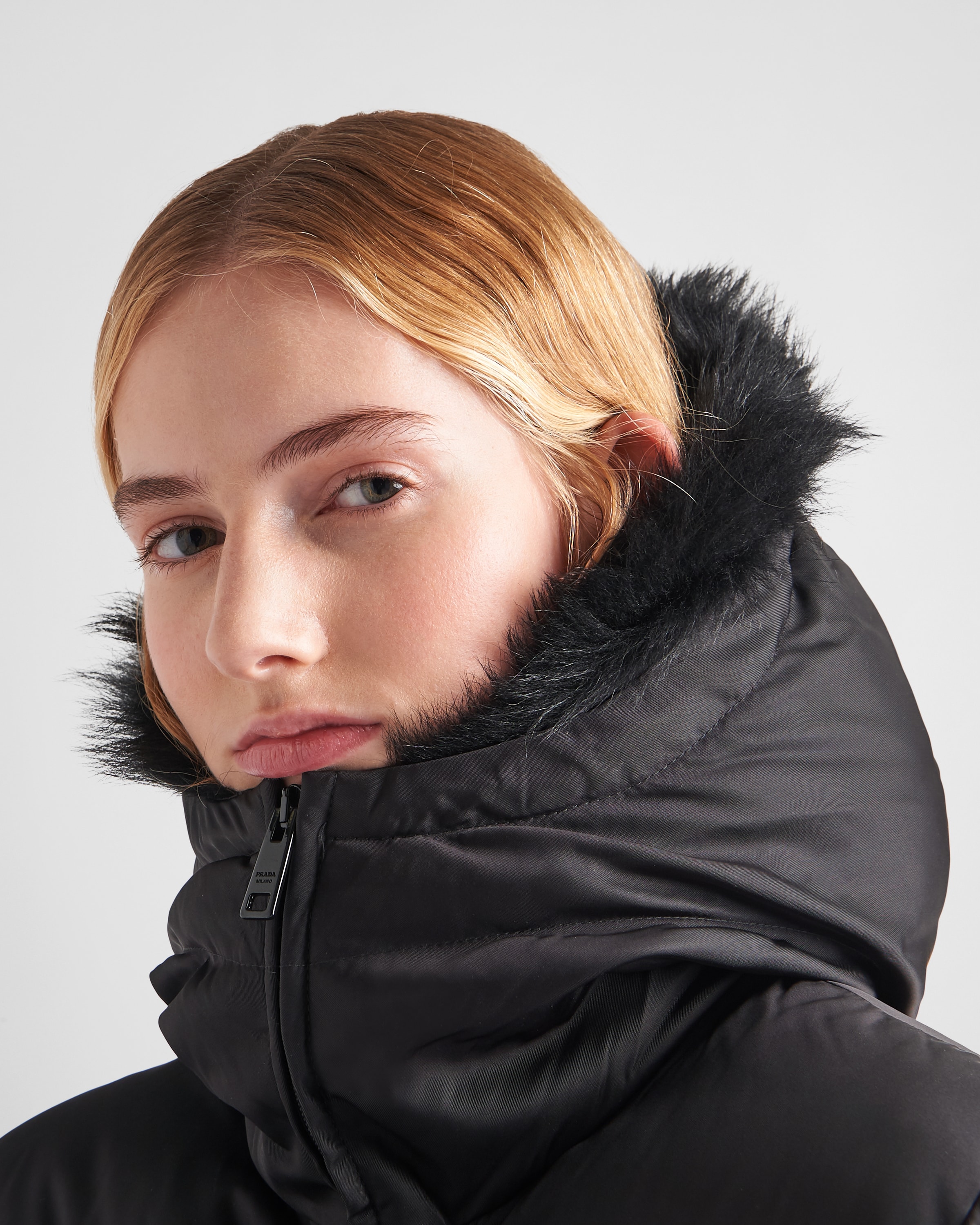 Prada piumino nylon on sale piuma