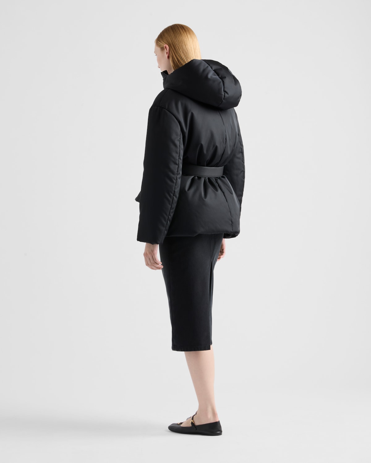 PRADA silk Knitted collar detachable tops Long sleeve DNA02S black 44 main image 0