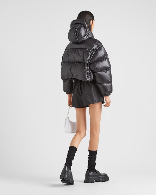 Re-Nylon convertible cropped down jacket Re-Nylon convertible cropped down jacket