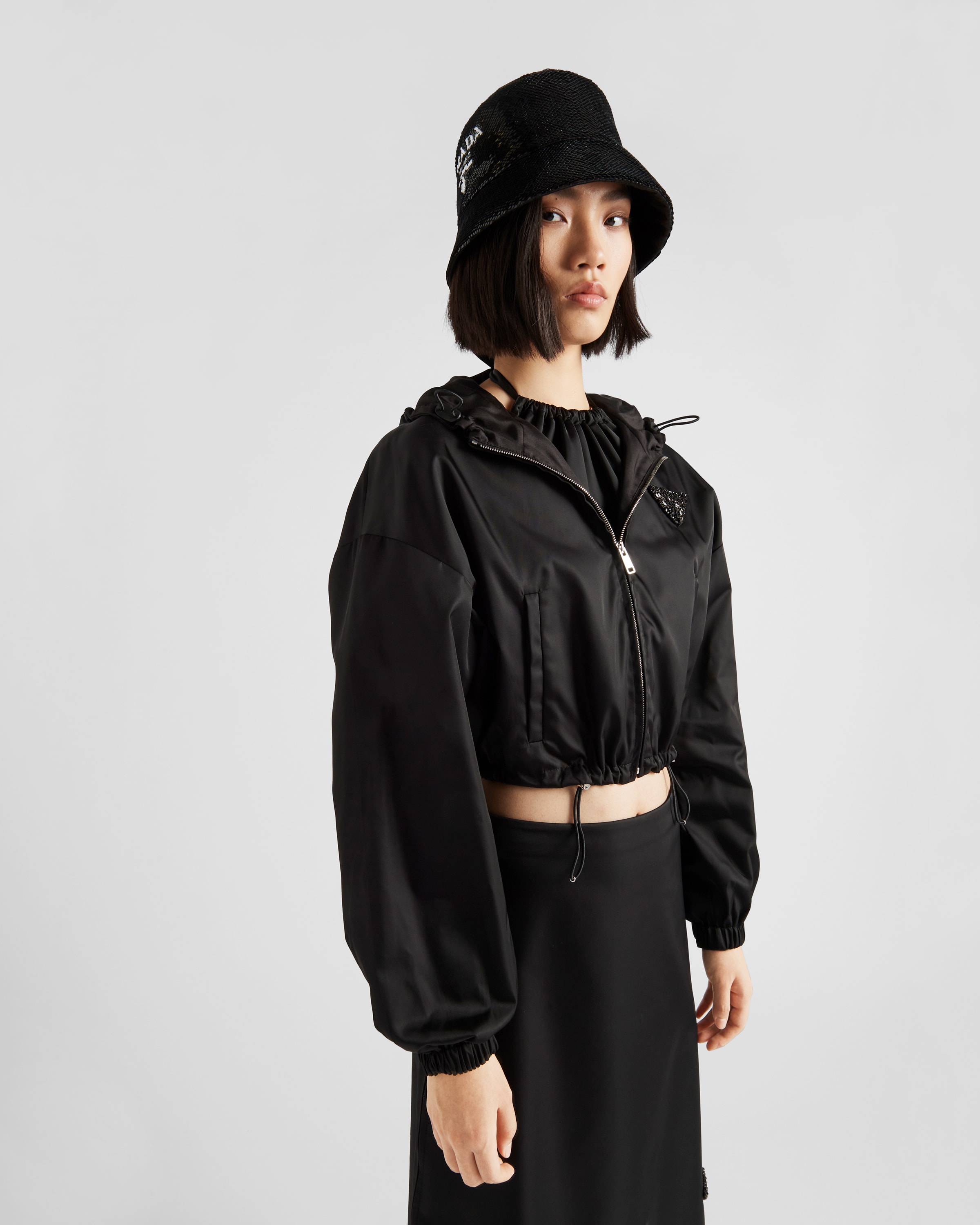 Prada جاكيت بقلنسوة من قماش \x22رينايلون\x22 Re\u002DNylon 3