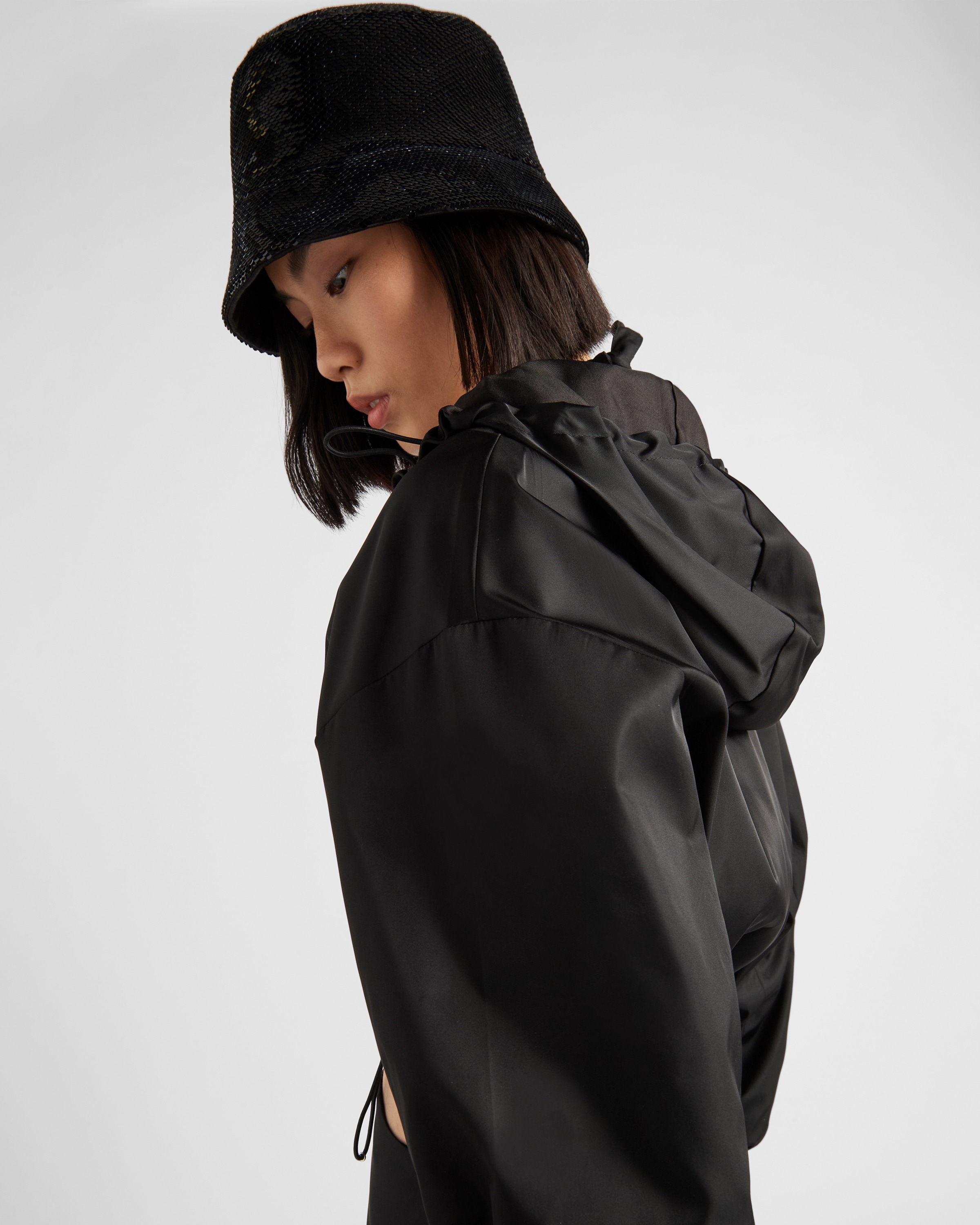 Re-Nylon hooded jacket