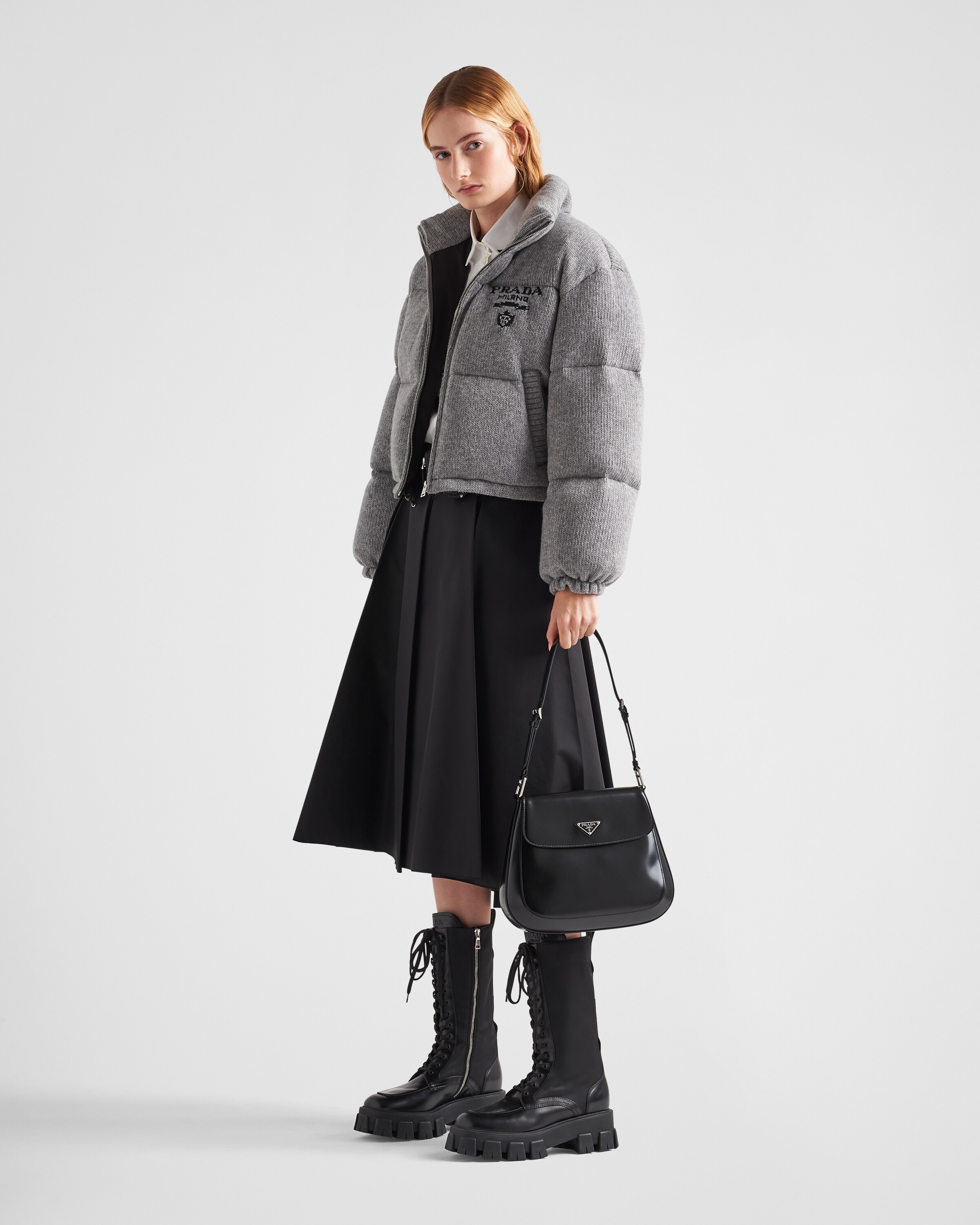 Prada جاكيت مبطن من الكشمير والصوف 2