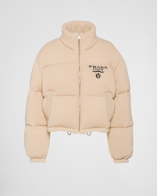 Prada Chaqueta de plumón en cachemir y lana 1